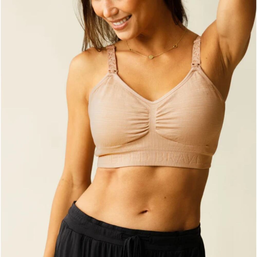Kindred Bravely Women's Beige Sublime Hands-Free Pumping & Nursing Bra Size M